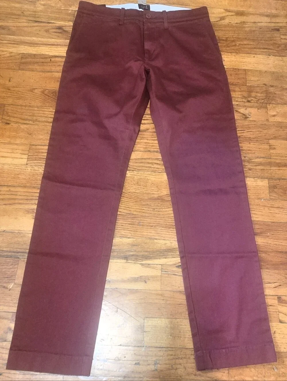 NWT- J. Crew 484 Stretch Slim Fit Pants  Burgundy 29x30 - E1589